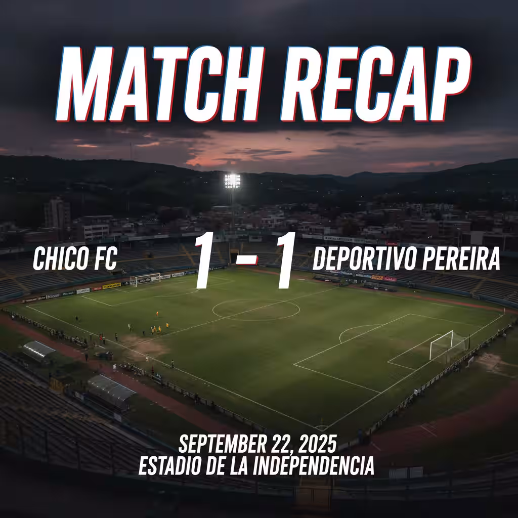 Stalemate in Tunja: Chico and Deportivo Pereira Share the Spoils in Clausura Clash