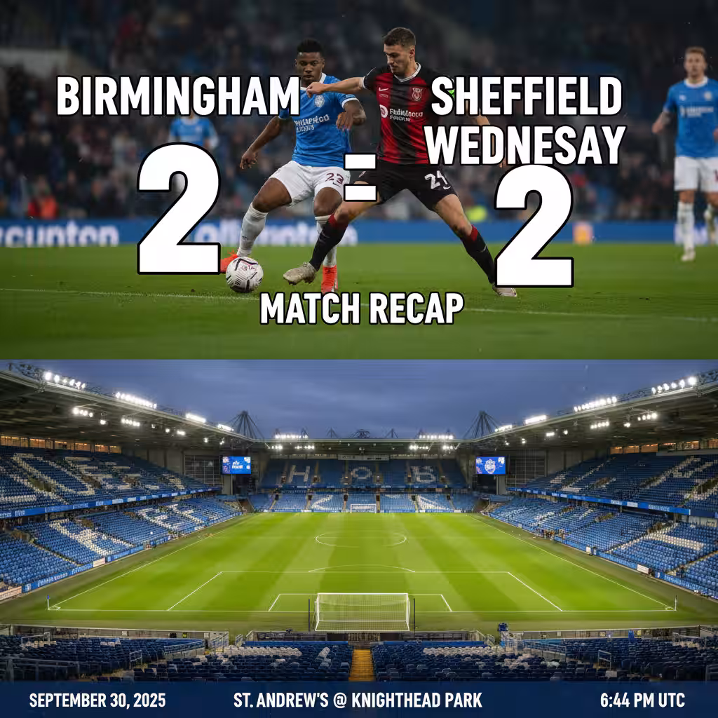 Birmingham City and Sheffield Wednesday Share Spoils in Thrilling 2-2 Draw