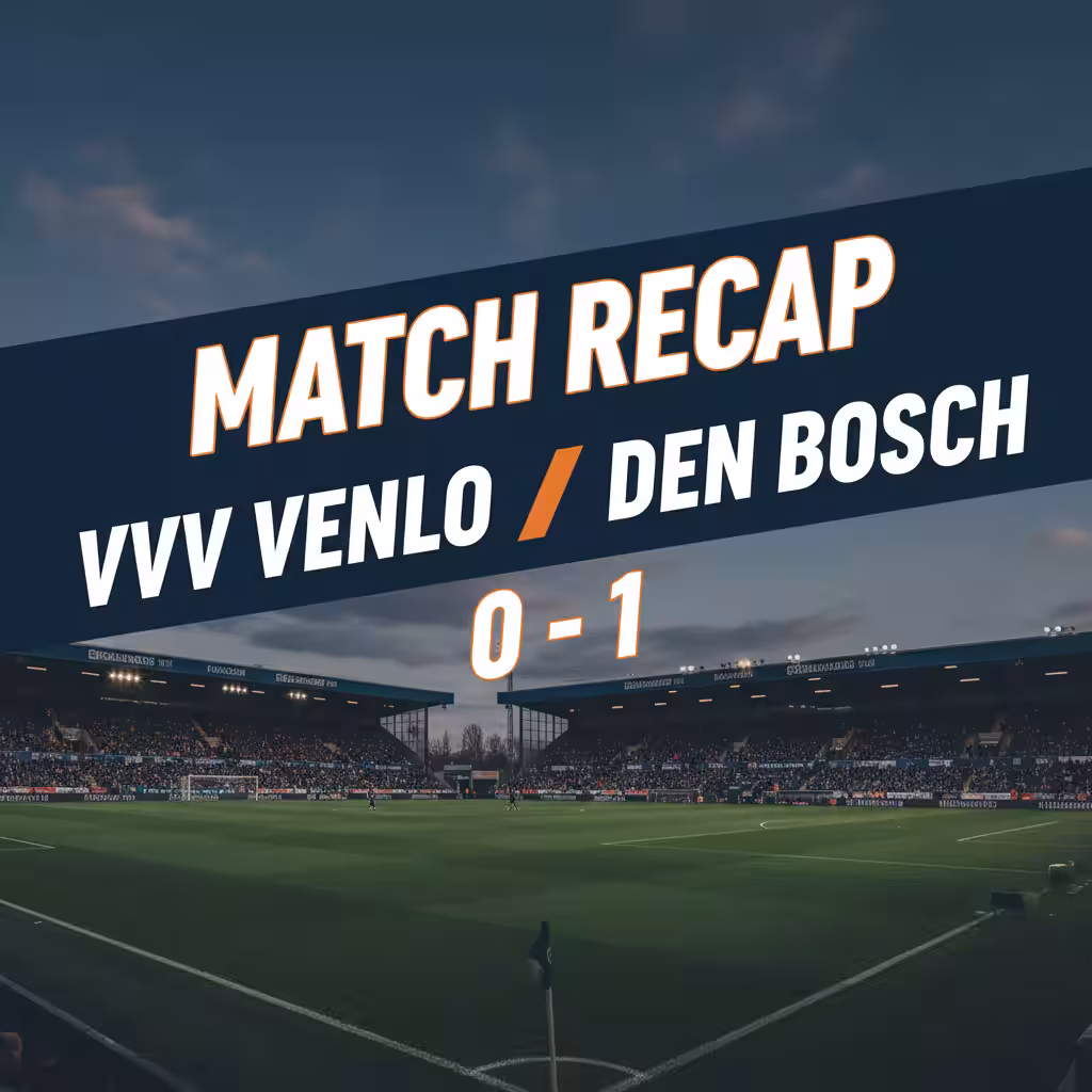 Den Bosch Snatch Vital Away Win Over VVV Venlo in Gritty Eerste Divisie Clash