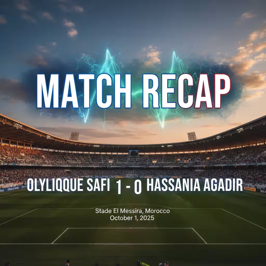 Olympique Safi Shocks Hassania Agadir with Thrilling 1-0 Victory