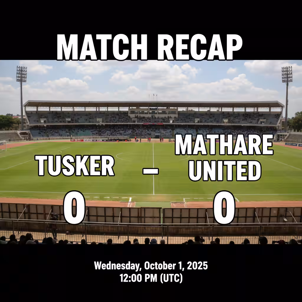 Tusker FC and Mathare United Draw in Kenyan Premier League Clash