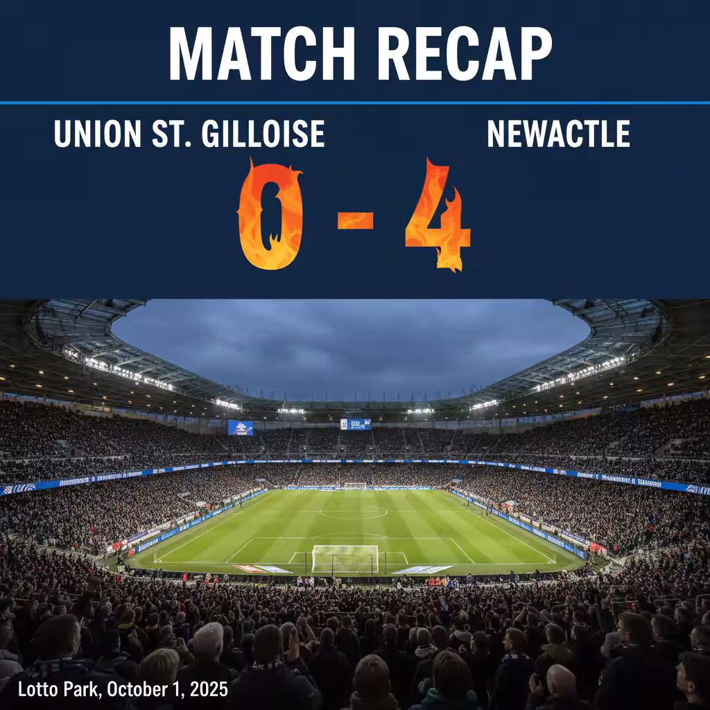 Newcastle United Thrashes Union St. Gilloise 4-0 in Statement Champions League Win
