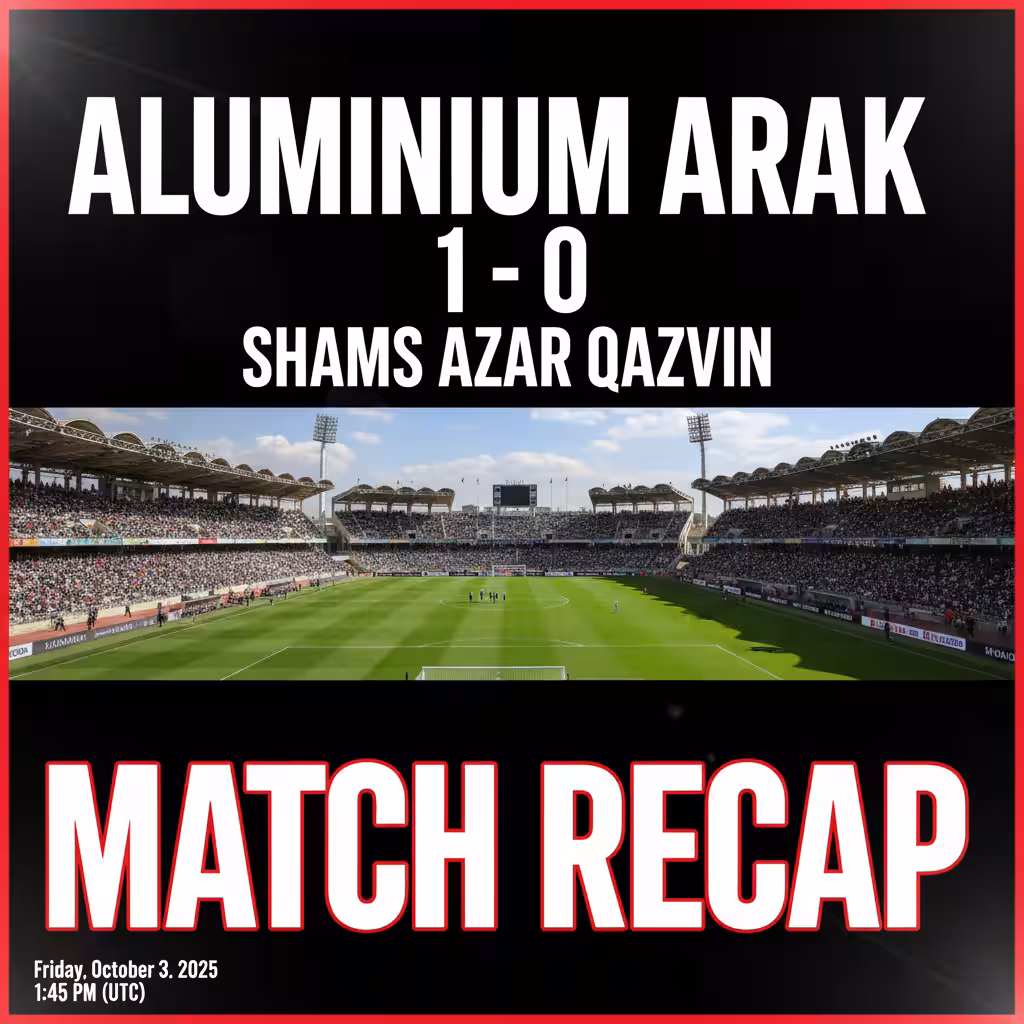 Goudarzi Strikes Late as Ten-Man Aluminium Arak Edge Shams Azar in Fiery Battle