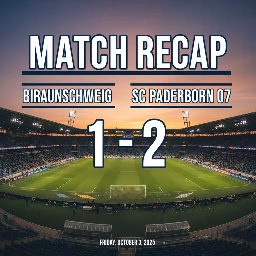 Bilbija’s Early Strike, Marino’s Late Drama Propel SC Paderborn Past Braunschweig
