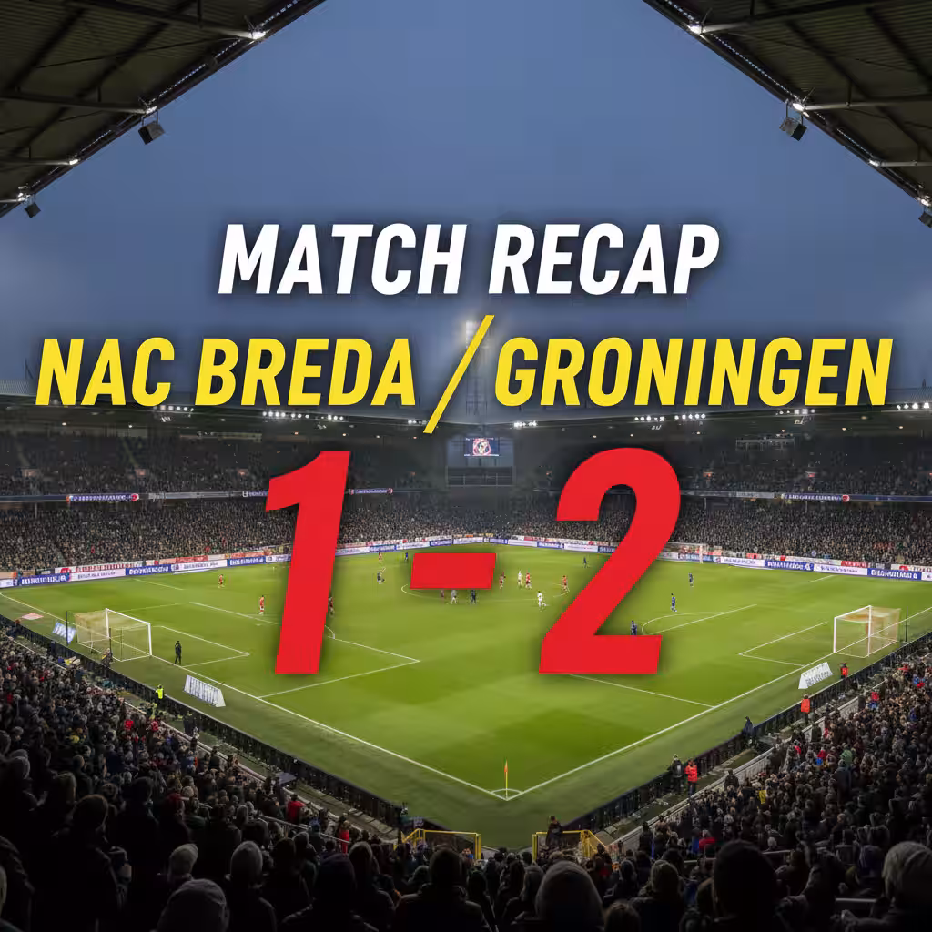 Groningen Hold Off Late NAC Breda Rally to Seal Crucial 2-1 Victory