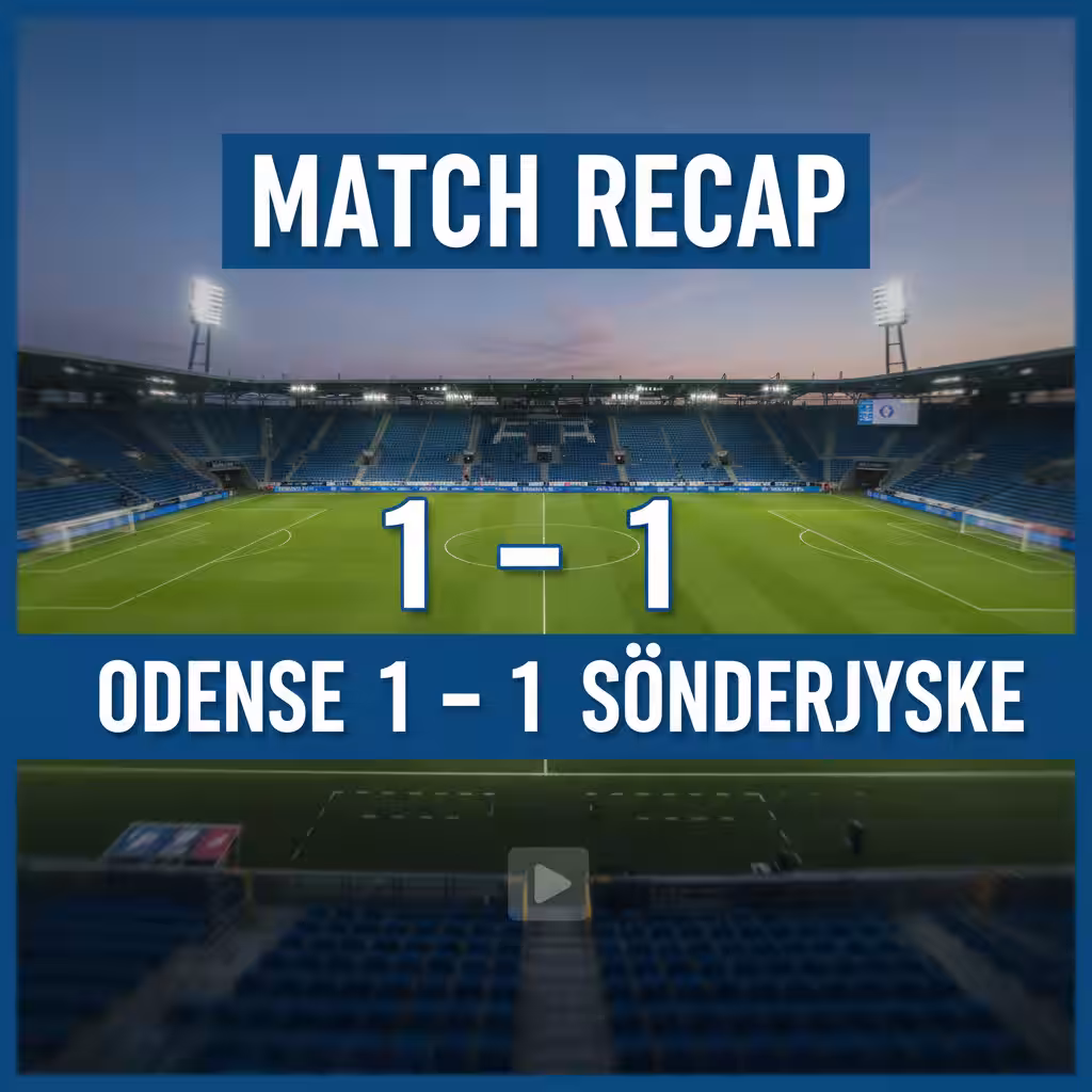 Paulsen and Hoppe on Target as Odense and Sonderjyske Battle to Stalemate at Nature Energy Park