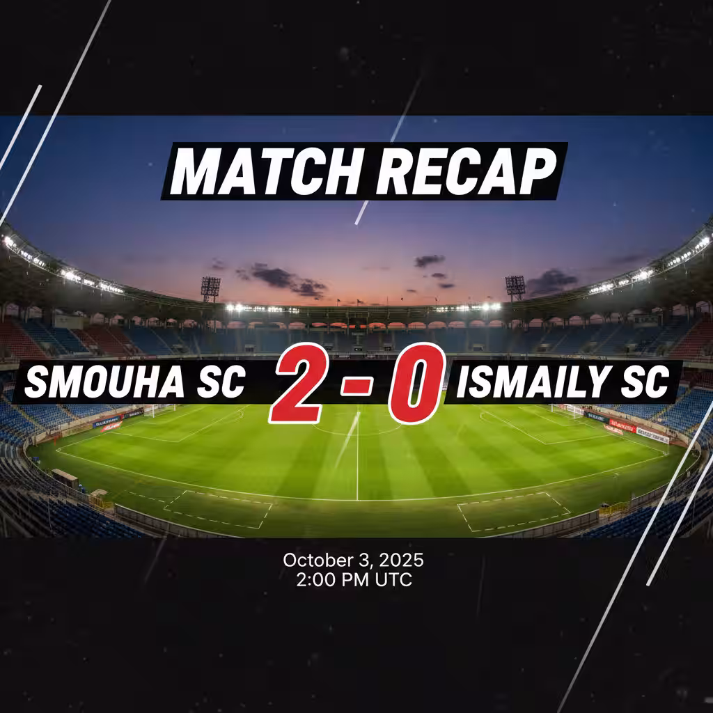 Smouha Surge After Halftime to Dispatch Ismaily 2-0 in Alexandria