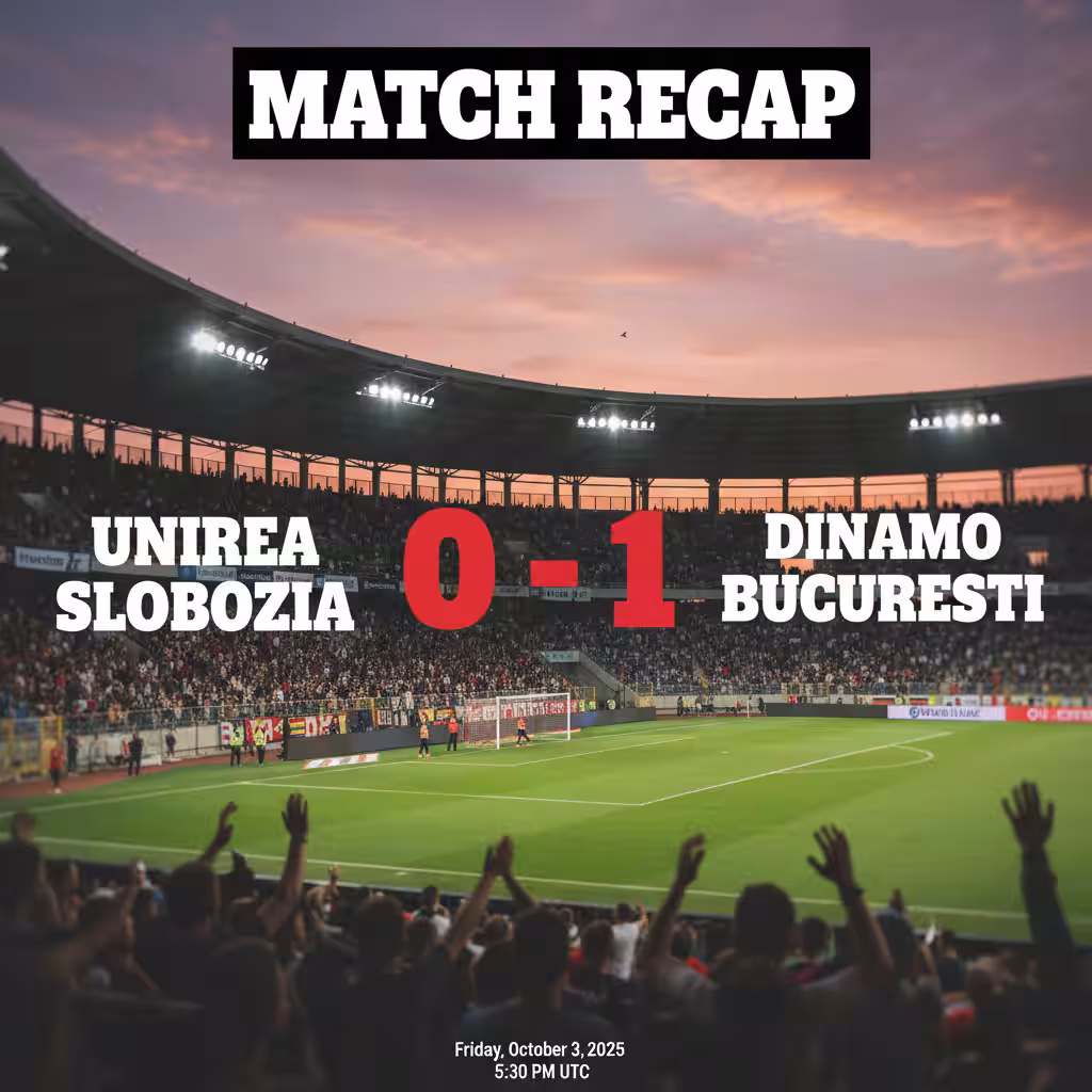 Dinamo Bucuresti Edge Slobozia in Gritty Away Win