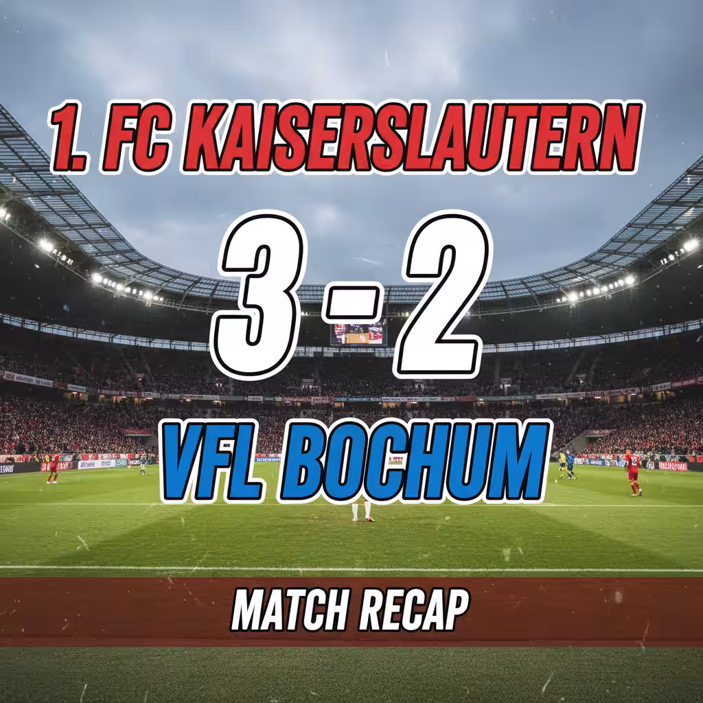 Prtajin Double Powers Kaiserslautern Past Bochum in Thrilling 3-2 Victory