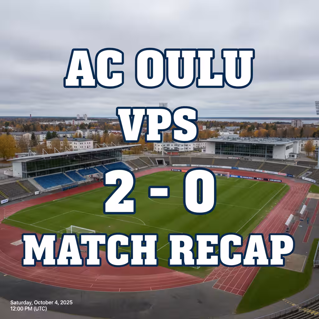 AC Oulu Strike Early, Stay Composed to Defeat VPS 2-0 in Veikkausliiga Relegation Round
