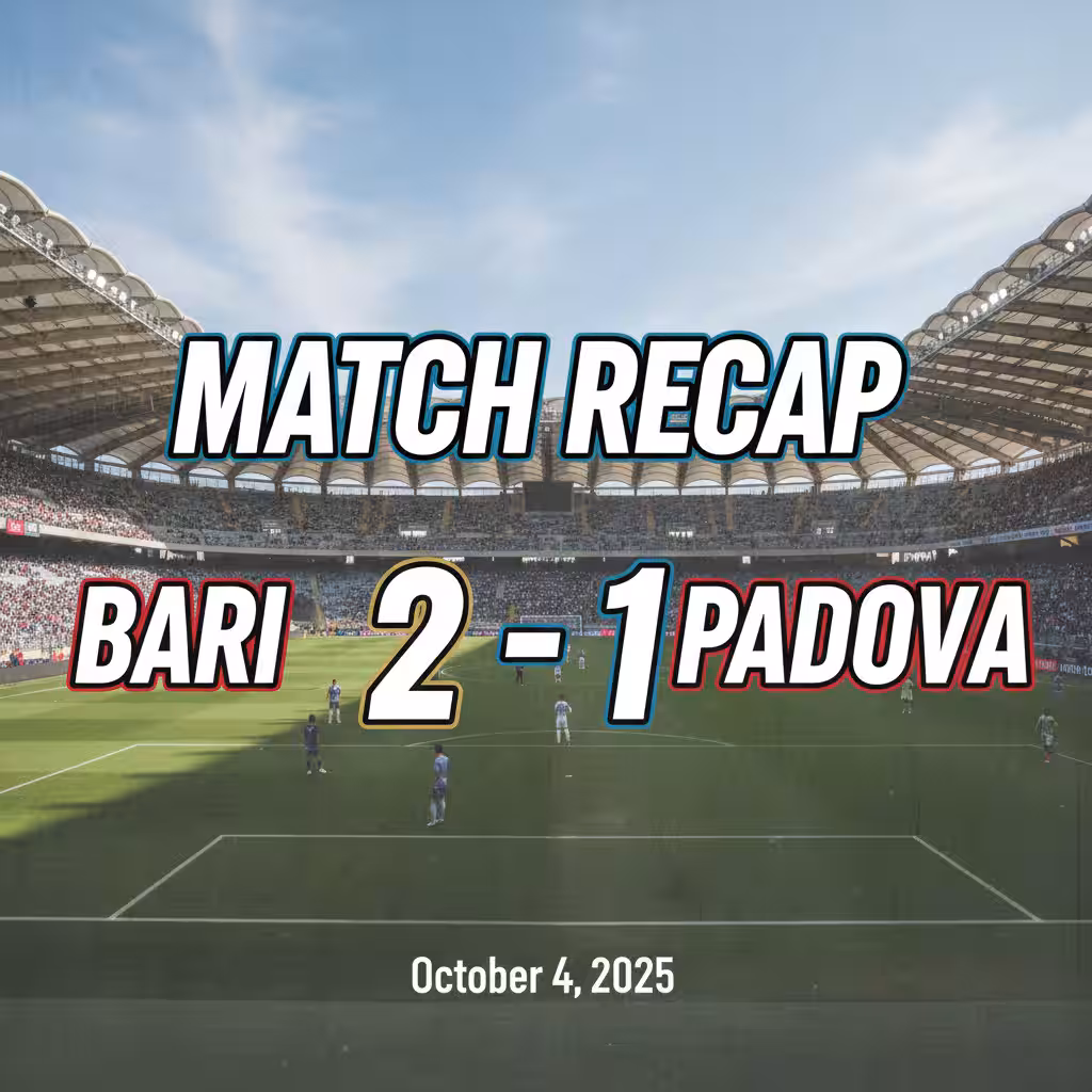 Bari Stun Padova Late as Moncini and Cerri Deliver in Vital Comeback Victory