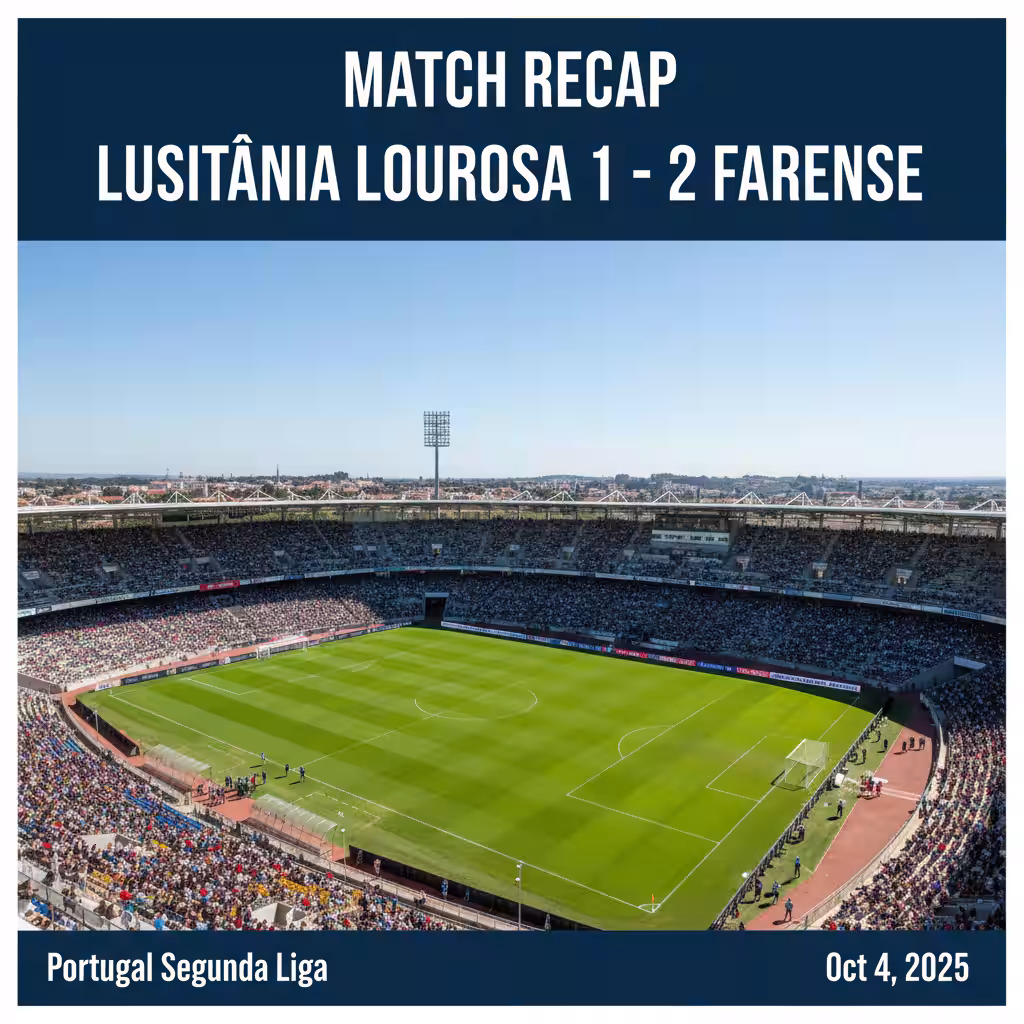 Late Penalty Lifts Farense in Dramatic Away Win over Lusitânia Lourosa