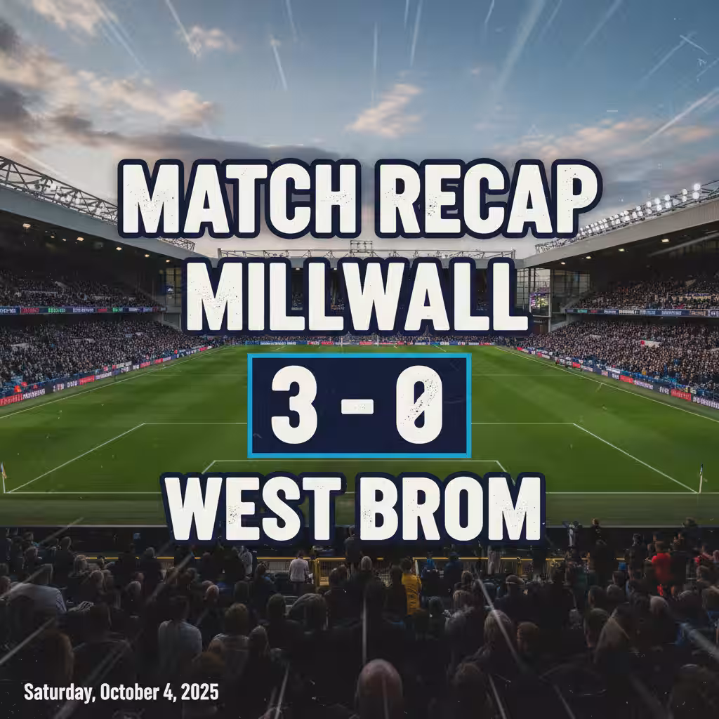 Millwall Stun West Brom with Clinical 3-0 Rout at The Den