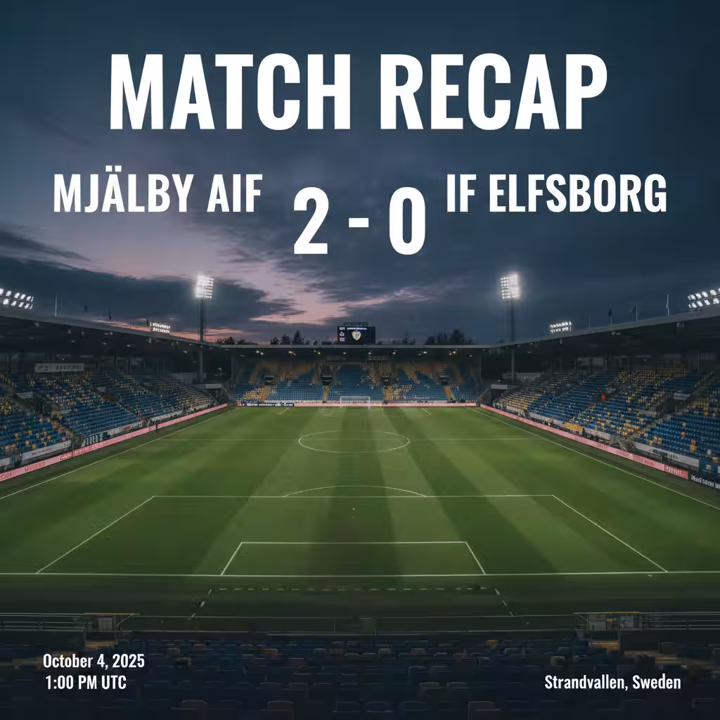 Mjällby AIF Outmuscle IF Elfsborg 2-0 at Strandvallen, Tighten Grip On Allsvenskan Summit