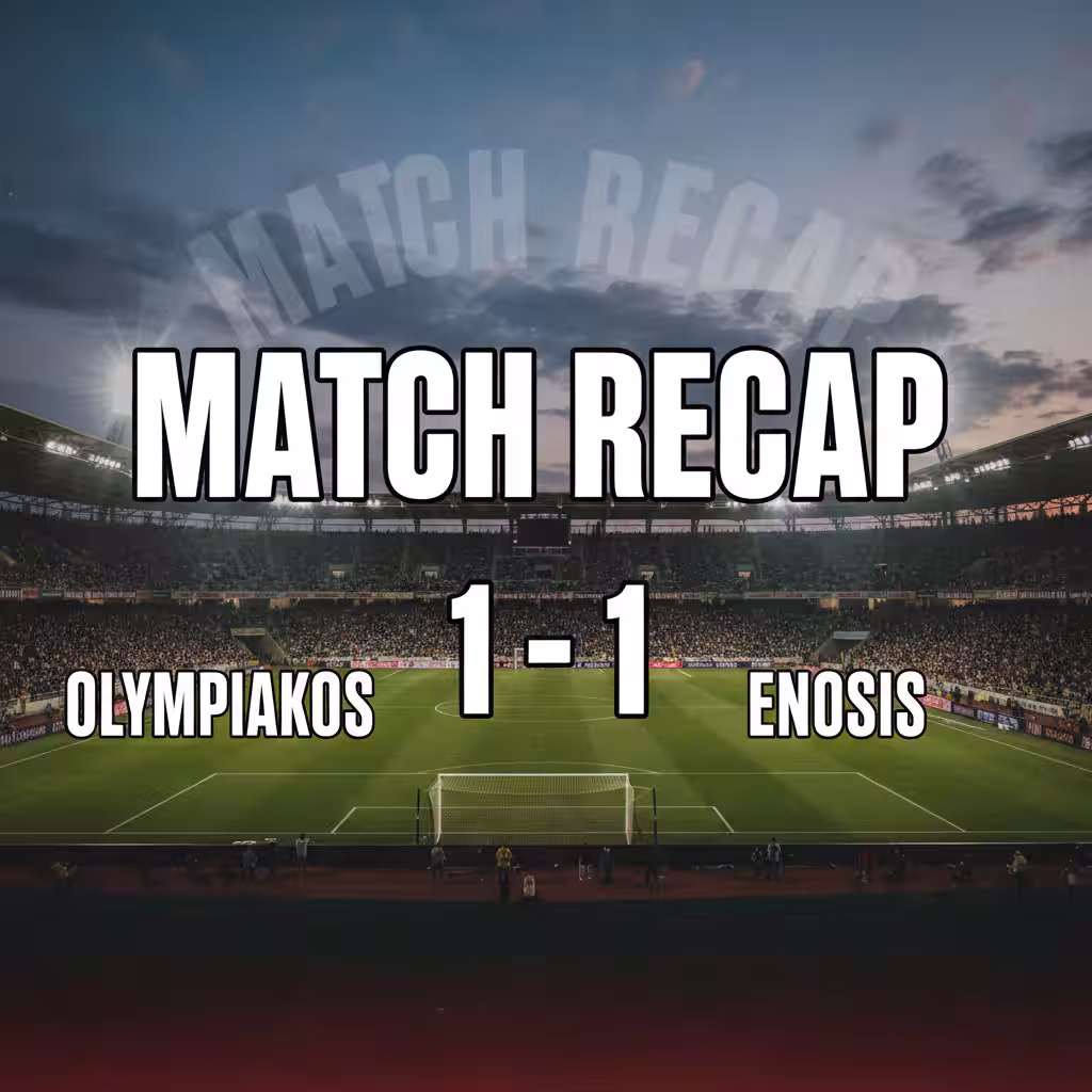 Last-Gasp Equalizer Salvages Point for Olympiakos in Drama-Filled Neo GSP Stalemate