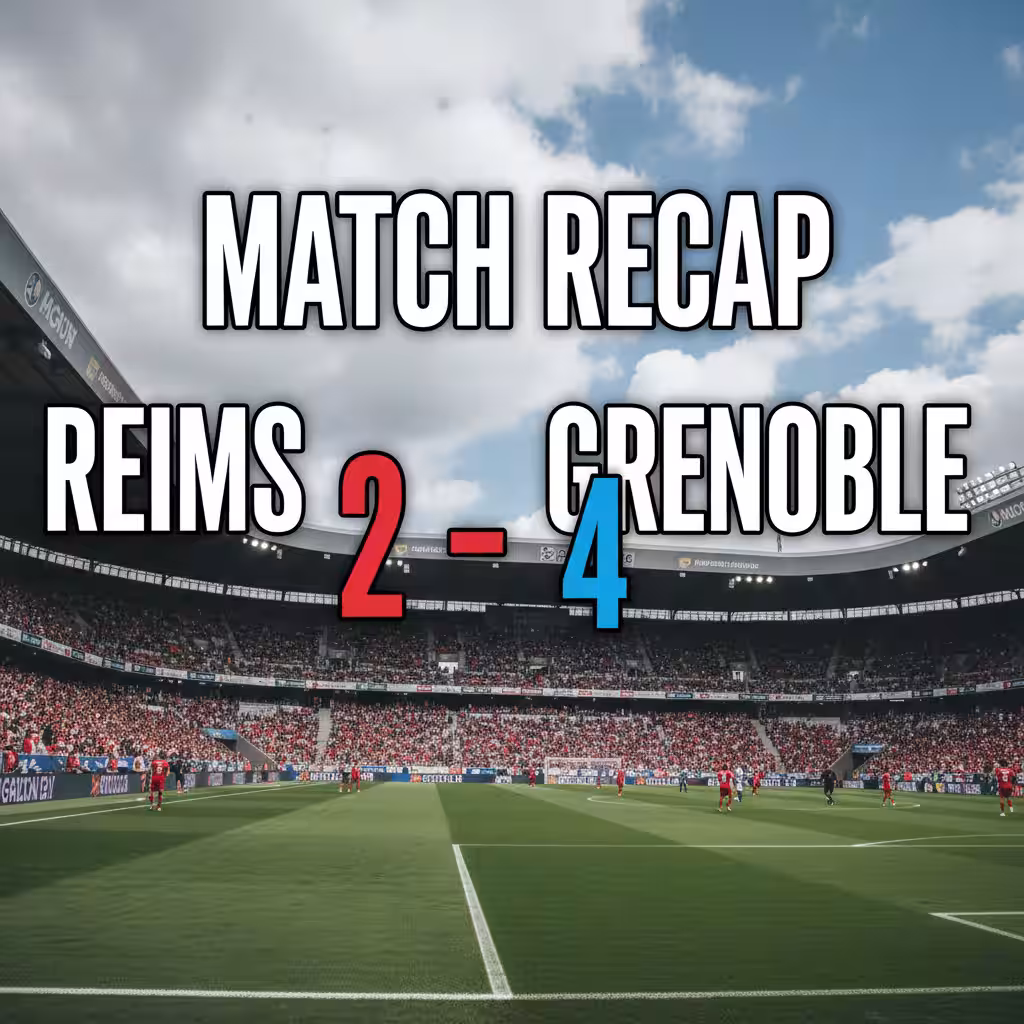 Grenoble Stun Reims with Ruthless Counter-Attack in 4-2 Away Triumph