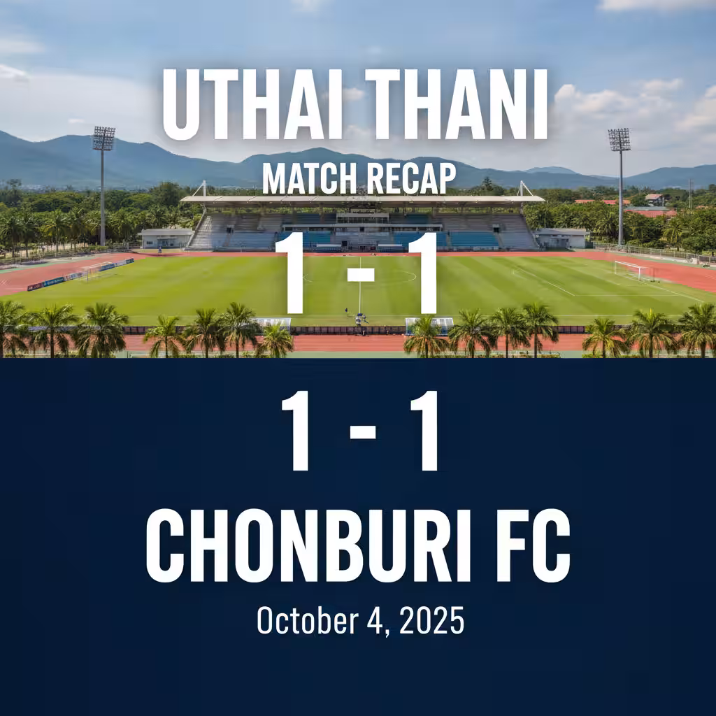 Dramatic Late Penalty Denies Uthai Thani Victory in Thai League Thriller