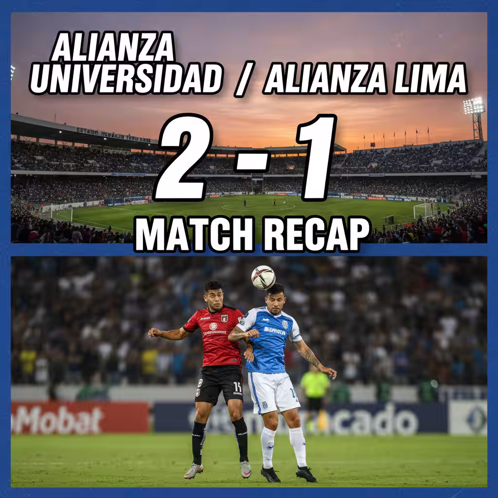 Alianza Universidad Stuns Alianza Lima in Gritty 2-1 Triumph at Heraclio Tapia León