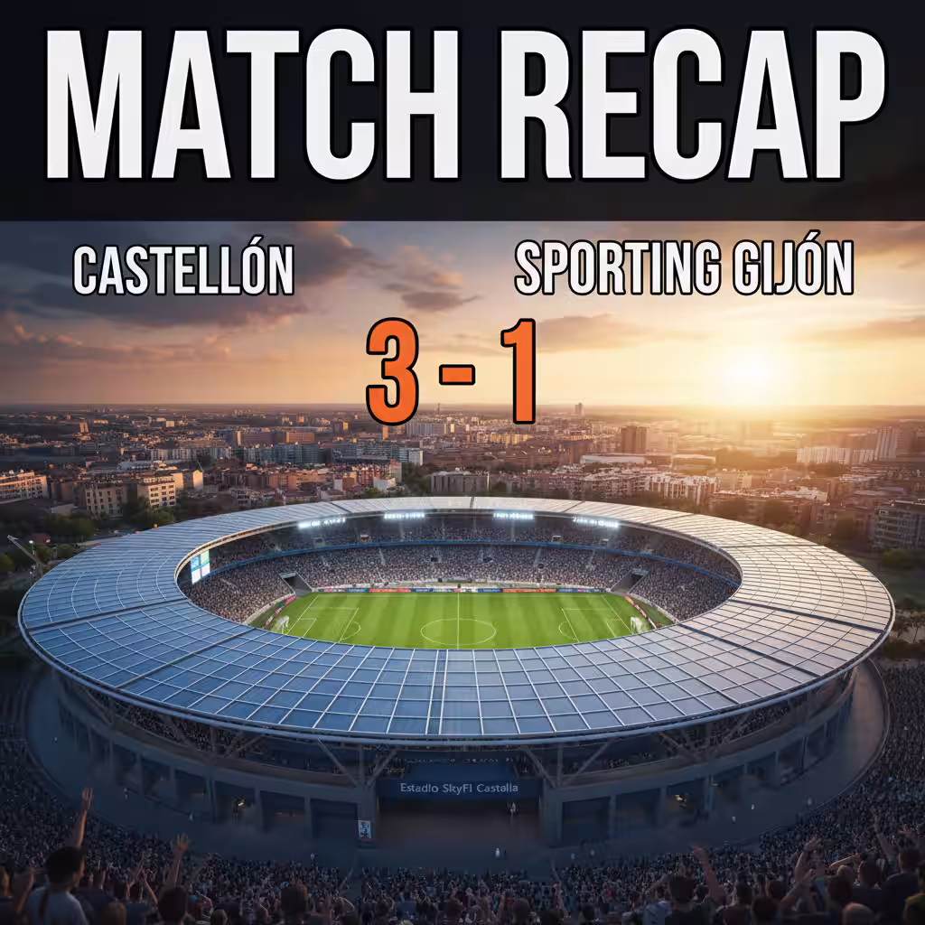 Castellón Seize Momentum with 3-1 Triumph Over Sporting Gijón at Estadio SkyFi Castalia