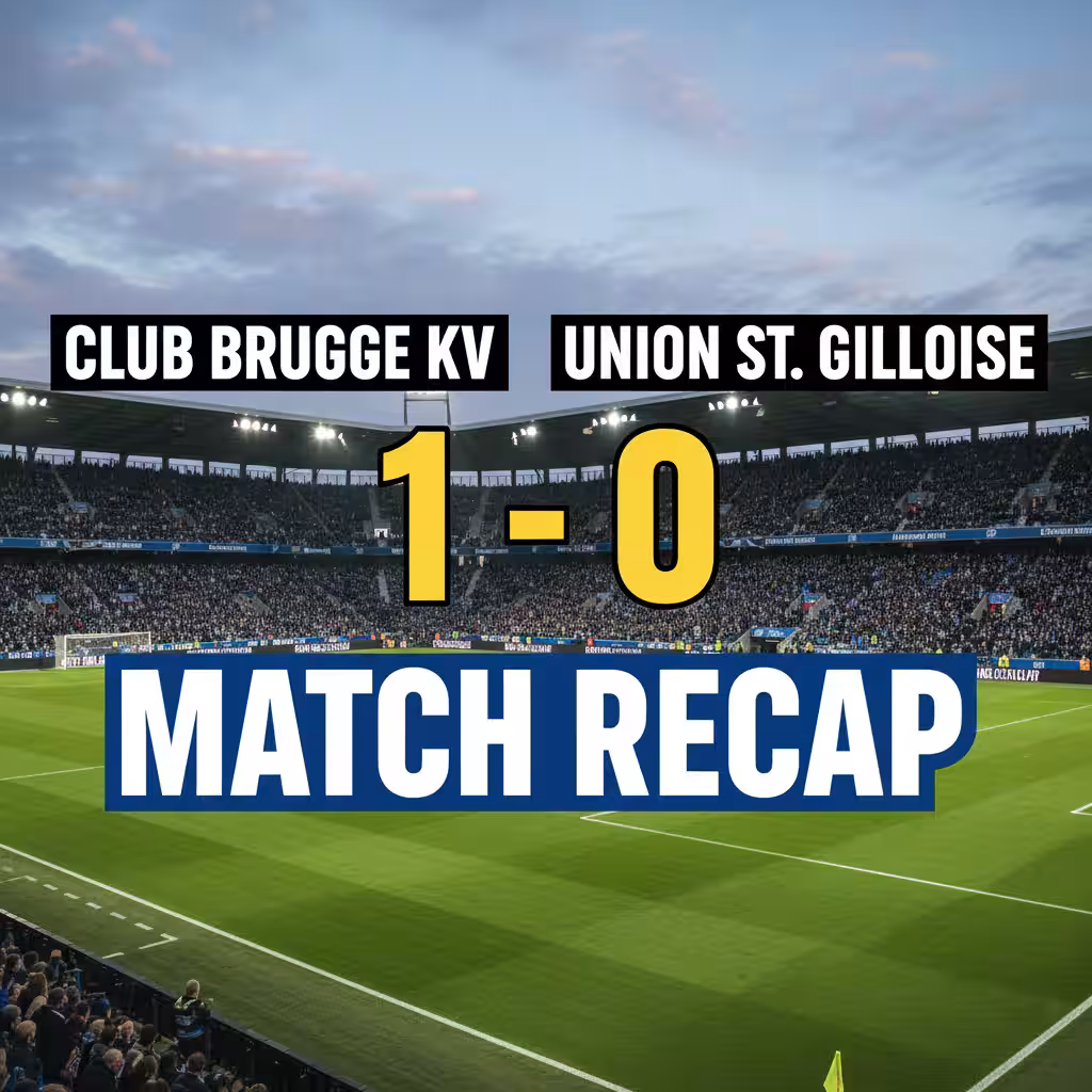 Club Brugge KV Secures Narrow Victory Over Union St. Gilloise