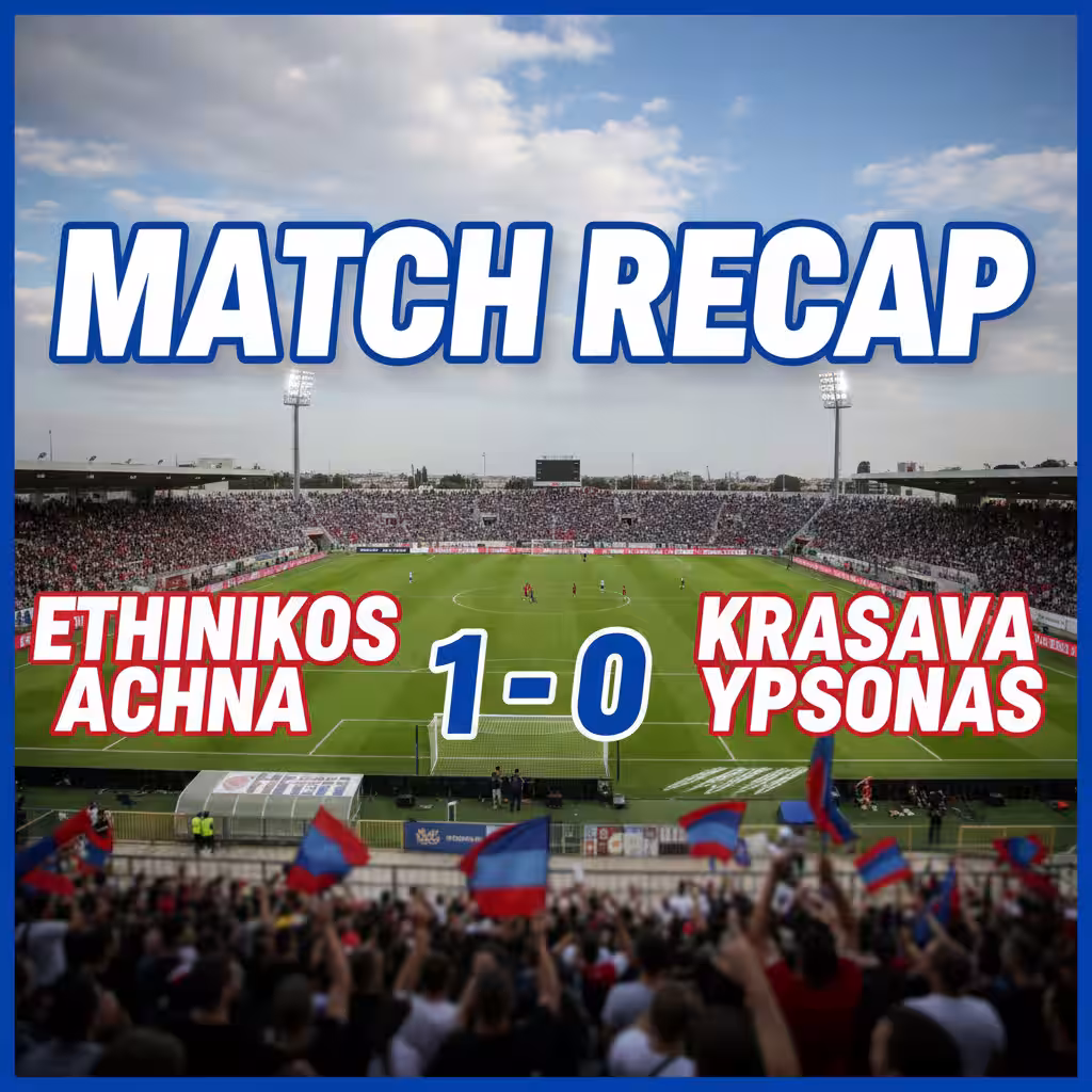 Lomotey’s Late Strike Lifts Ethnikos Achna Over Krasava Ypsonas in Tense 1-0 Victory