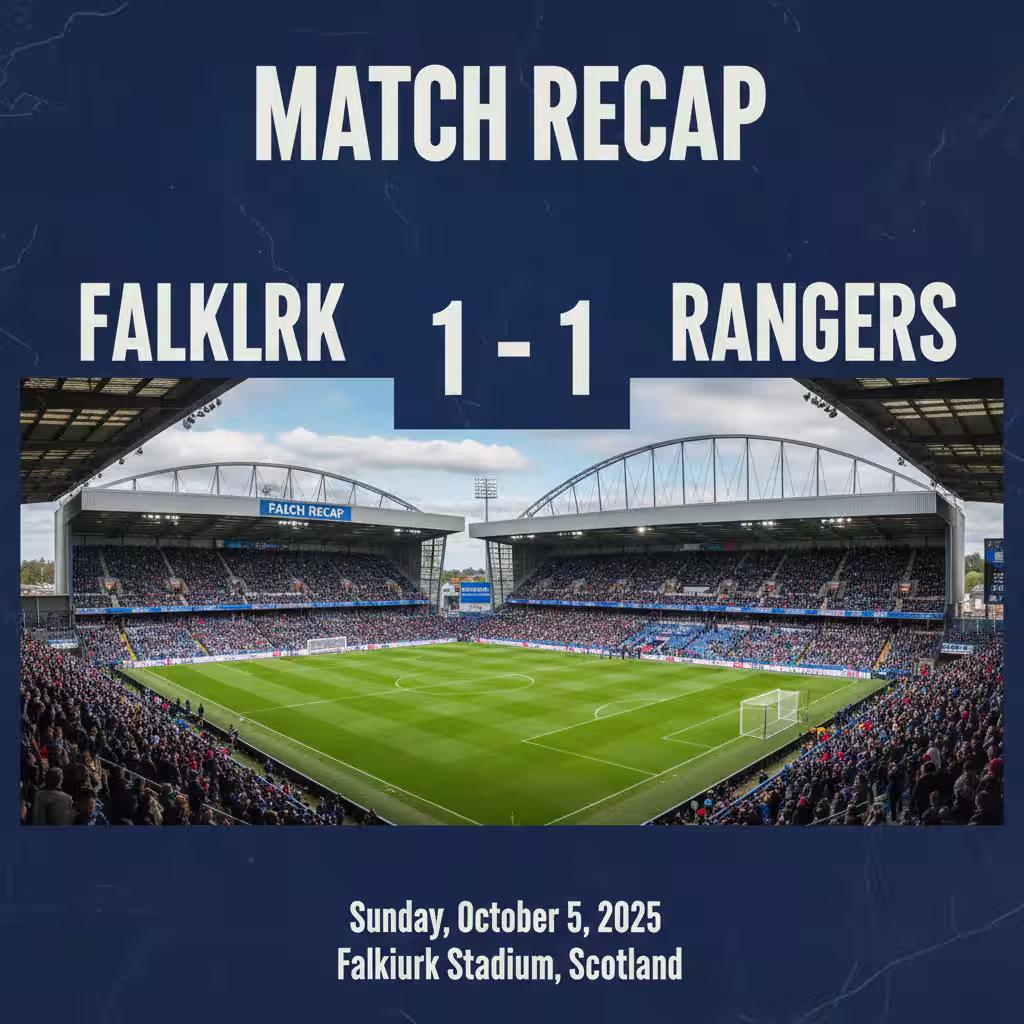Miovski Strikes First, But Falkirk Rally for Earned Point Against Rangers