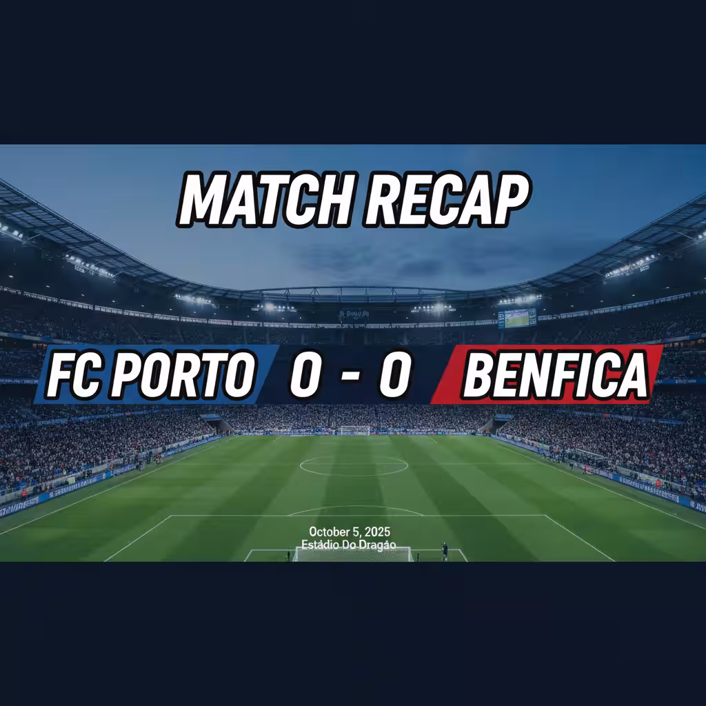 Stalemate at the Dragão: Porto and Benfica Settle for Goalless Draw in Tense Primeira Liga Clash