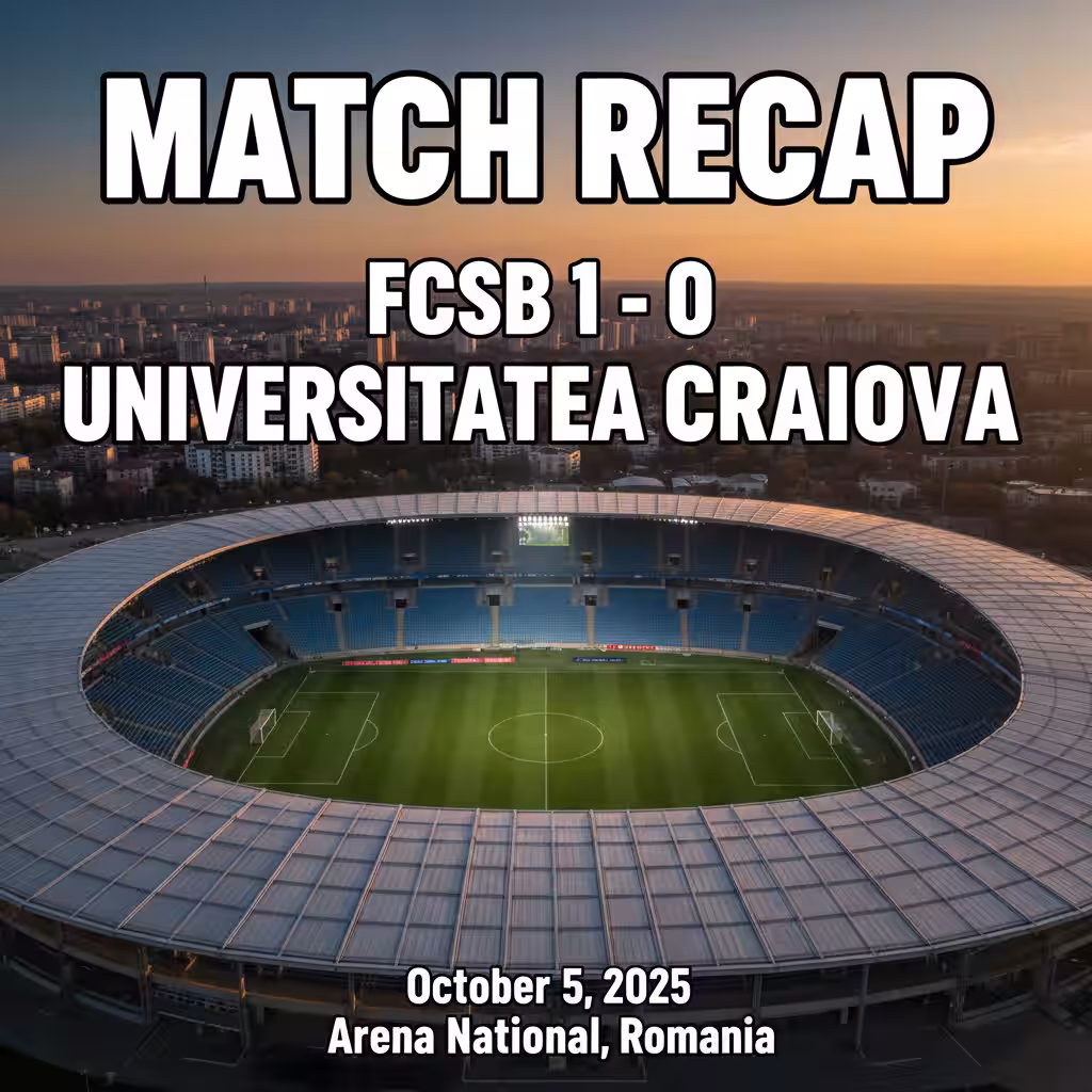 Tanase’s Penalty Lifts FCSB Over Universitatea Craiova in Cagey Contest at Arena Nationala