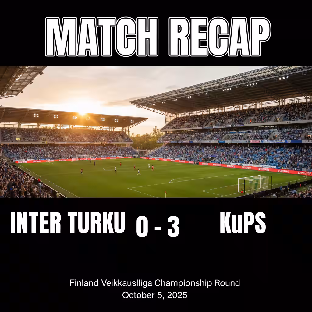 KuPS Dismantle Inter Turku with Ruthless Second-Half Display in Championship Round