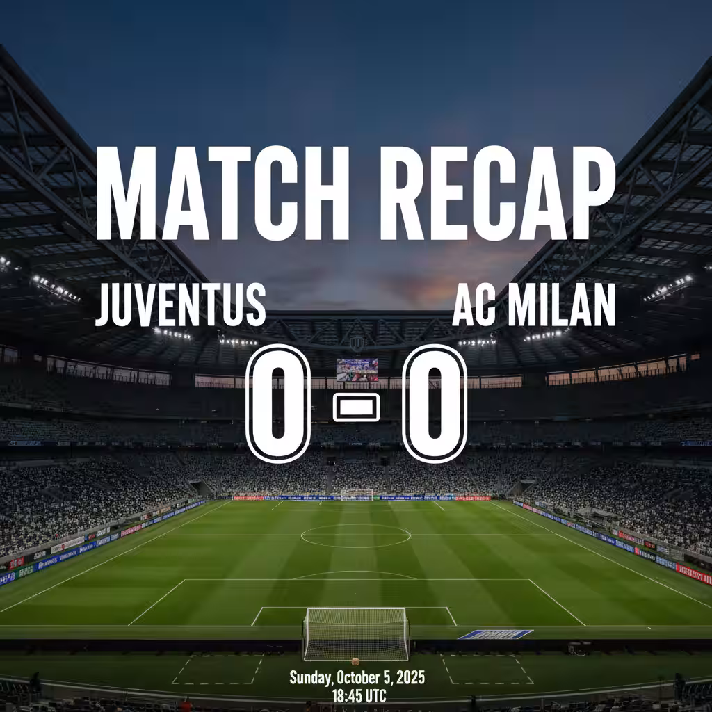 Juventus and AC Milan Share the Spoils in a Stalemate at the Allianz