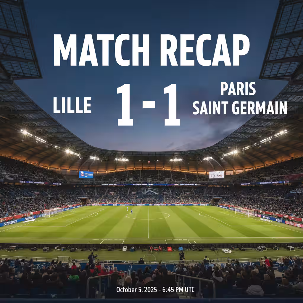 Lille and Paris Saint Germain Share Spoils in Thrilling Draw