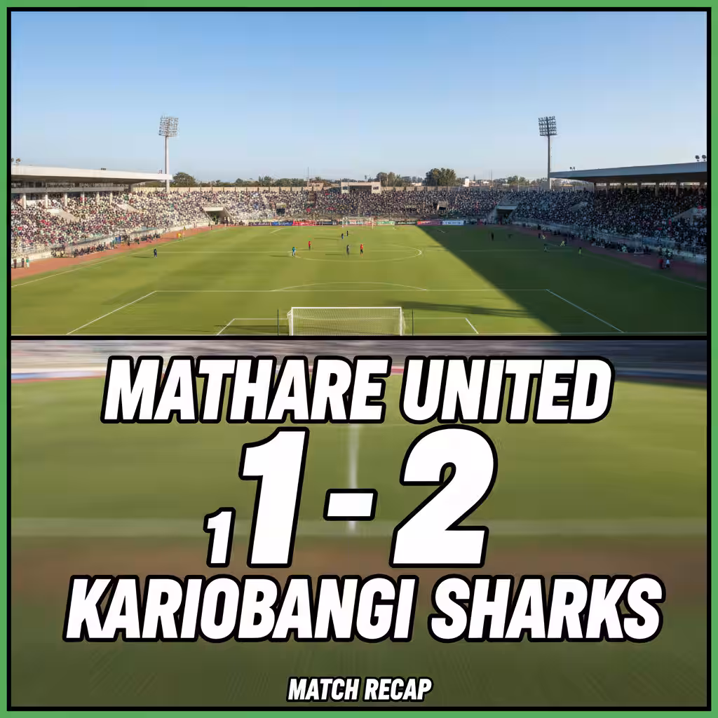 Kariobangi Sharks Edge Mathare United in Dramatic Late Finish at Kasarani Annex