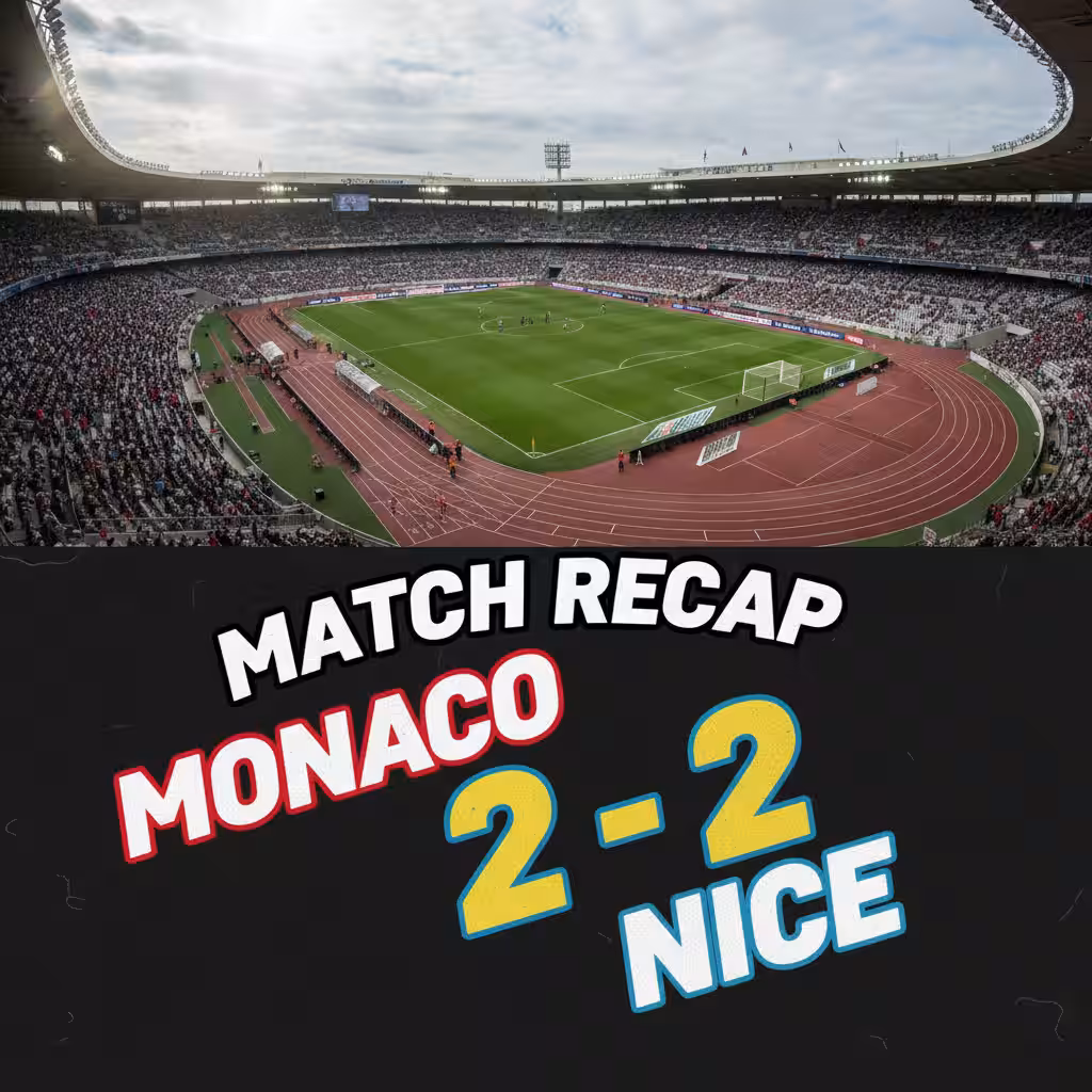 Fati and Diop Shine as Ten-Man Nice Hold Monaco to 2-2 Draw in Derby Drama