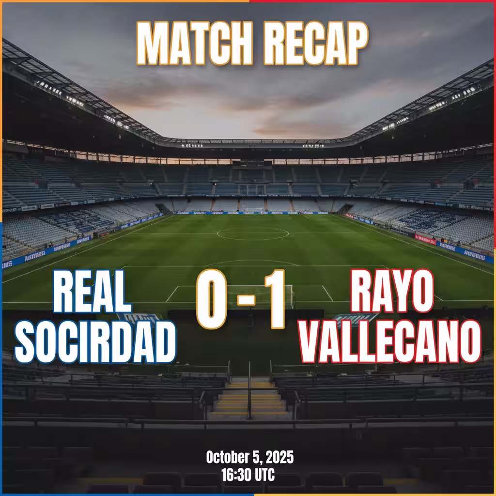 Rayo Vallecano Edge Real Sociedad on Late Strike in Tense Basque Clash