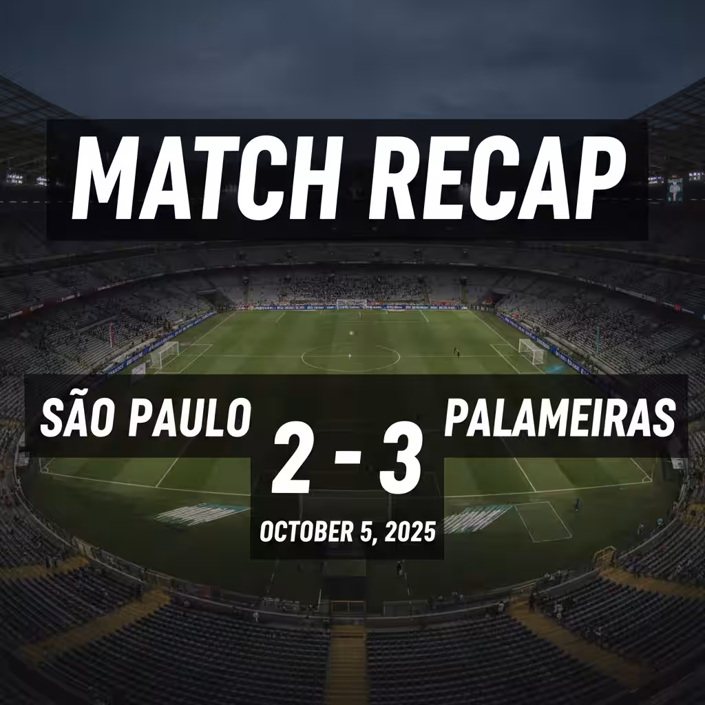 Palmeiras Stage Thrilling Second-Half Comeback to Stun São Paulo at MorumBIS