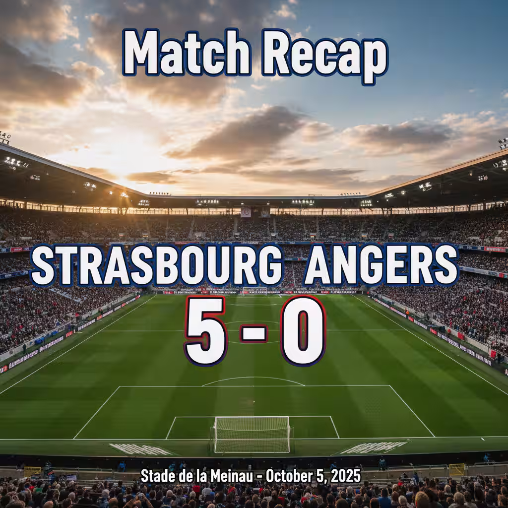 Strasbourg Unleash Ruthless Attack in Five-Goal Rout of Angers