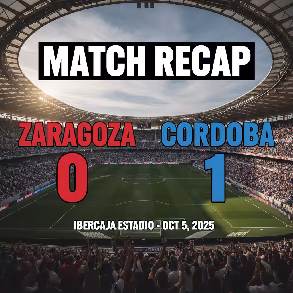 Cordoba Steal Rare Win at Zaragoza in Possession-Heavy Stalemate
